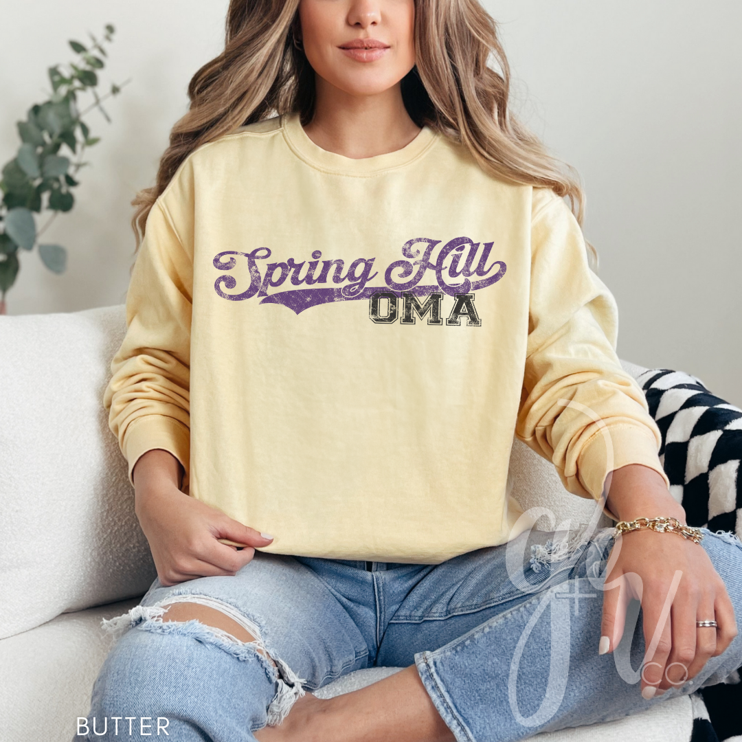 SH Custom Name Baseball Script (Tees+Sweatshirts)