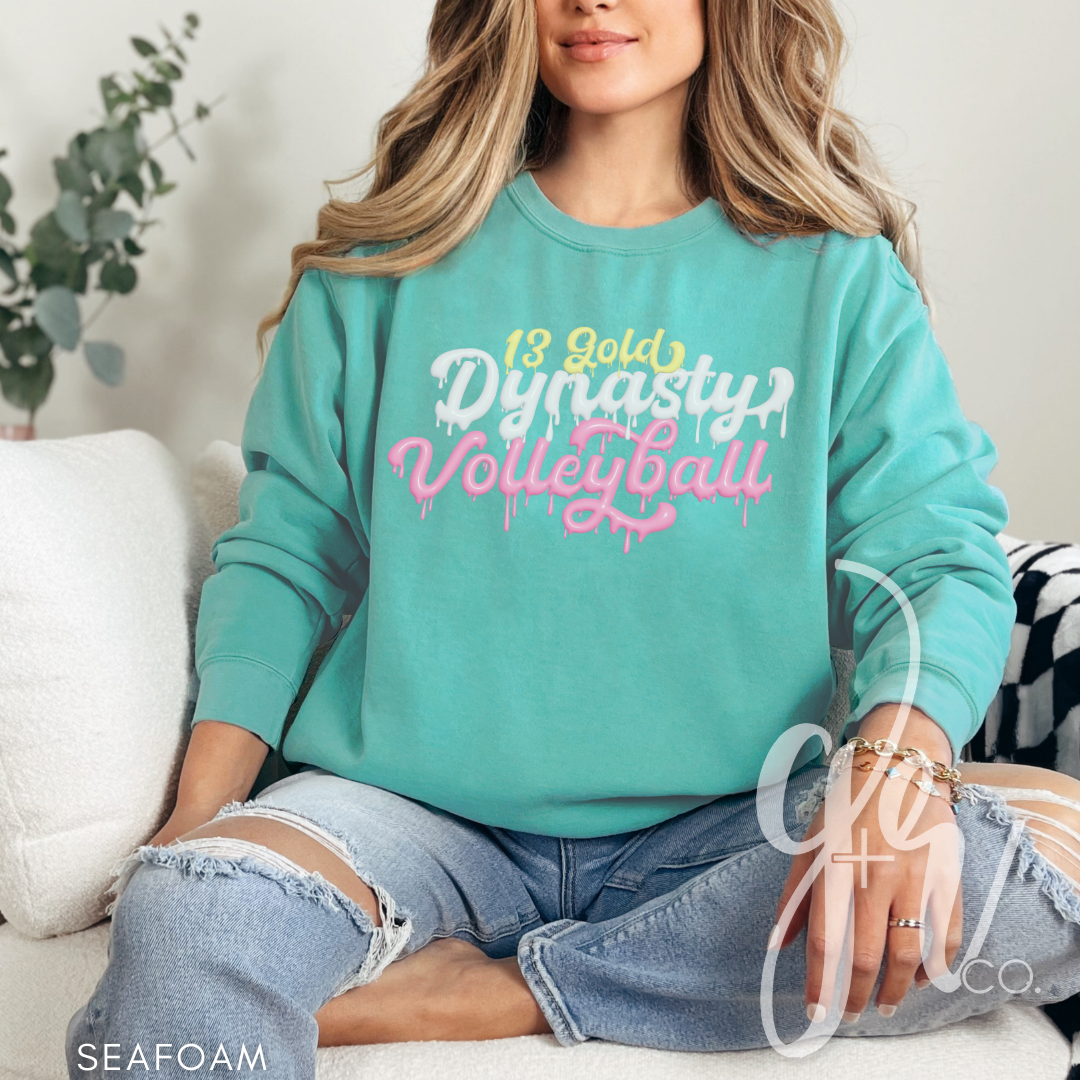 Dynasty 13 Gold Drip— Spirit Wear (Tees+Sweatshirts)