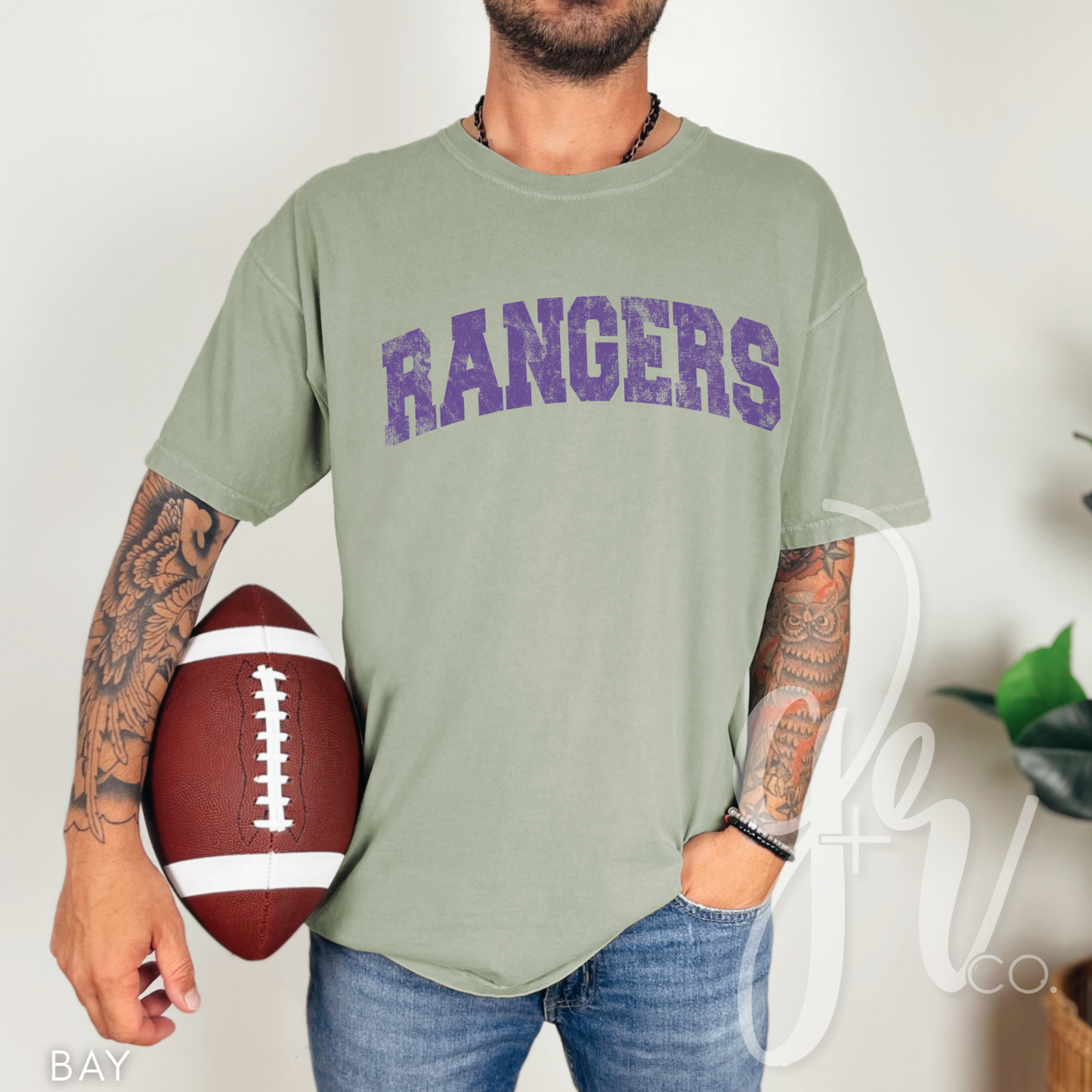 Distressed Varsity Rangers (Tees+Sweatshirts)