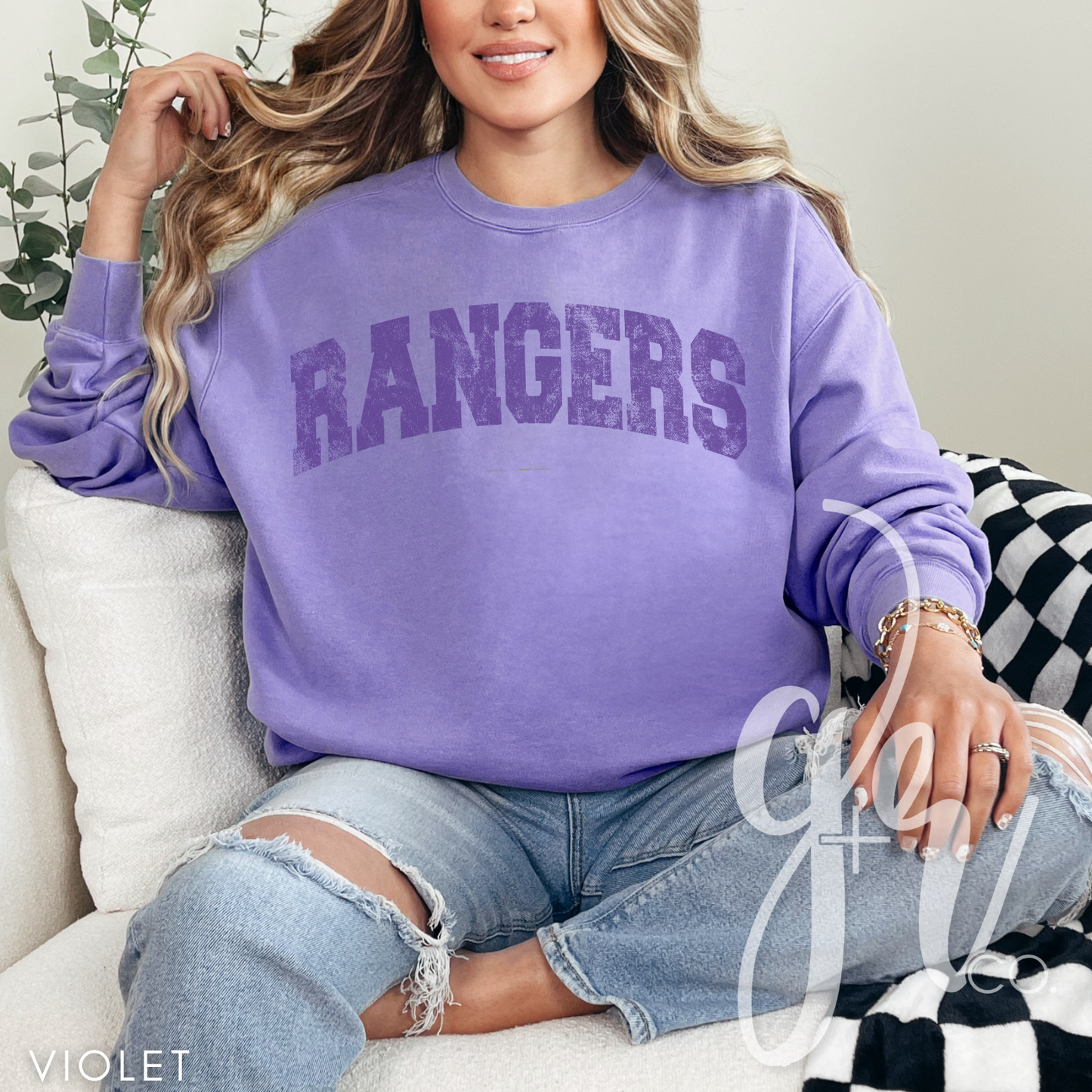 Distressed Varsity Rangers (Tees+Sweatshirts)
