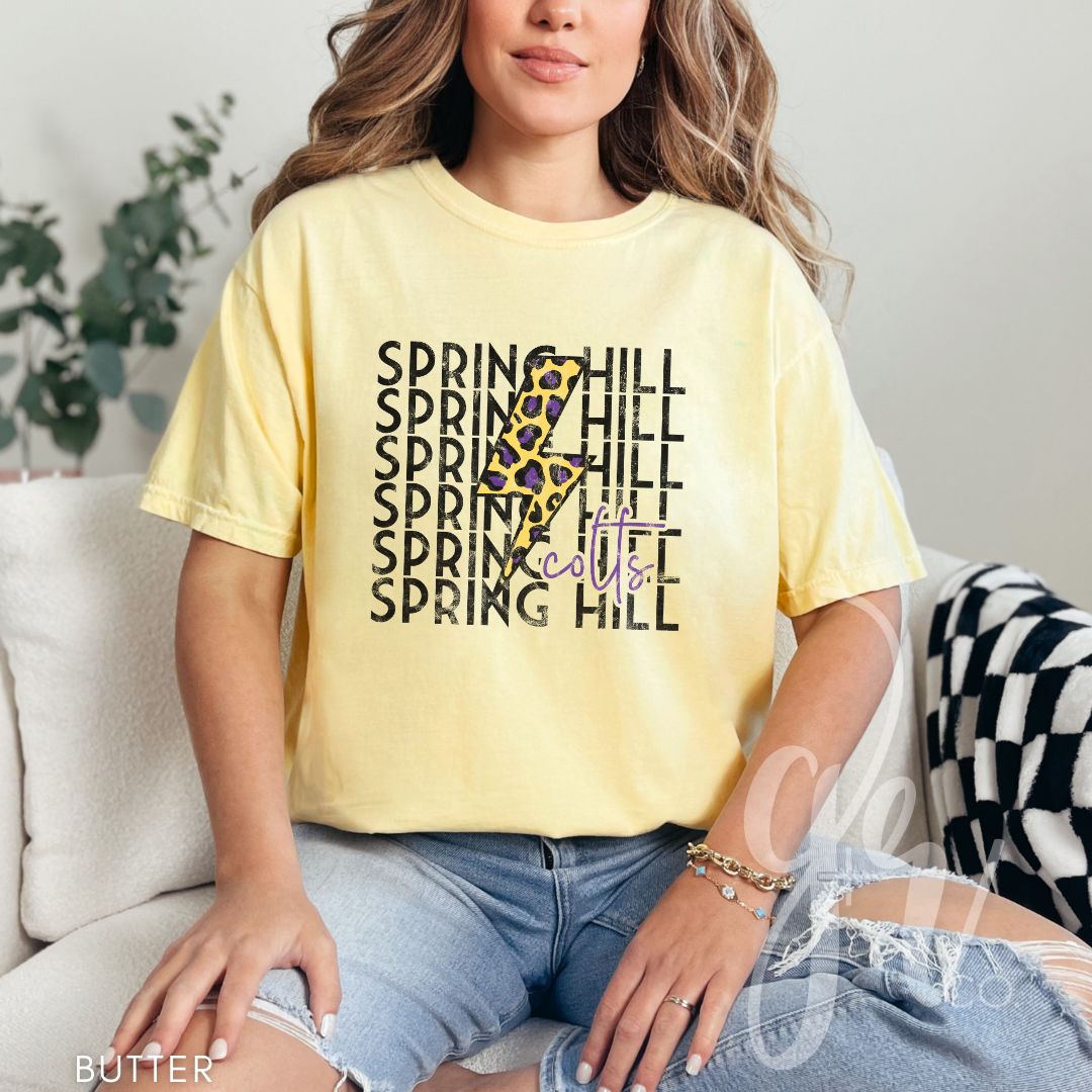 Leopard Bolt Colts (Tees+Sweatshirts)