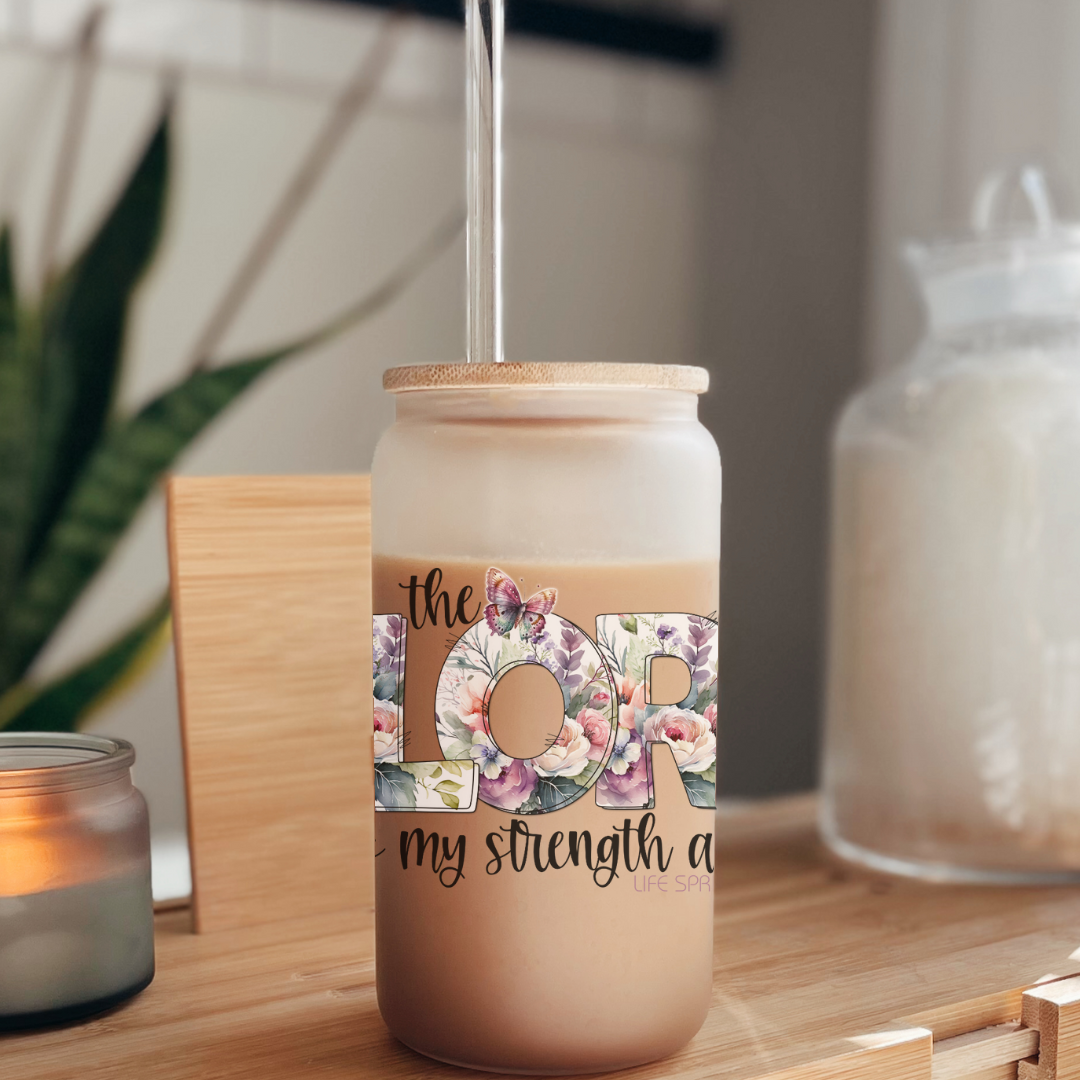 Life Spring Glass Sippers+Straws (Multiple Designs)