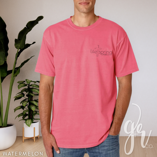 Life Spring Pocket Logo Tee - Watermelon
