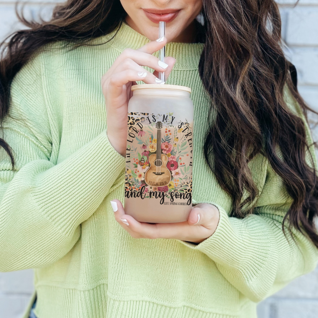 Life Spring Glass Sippers+Straws (Multiple Designs)