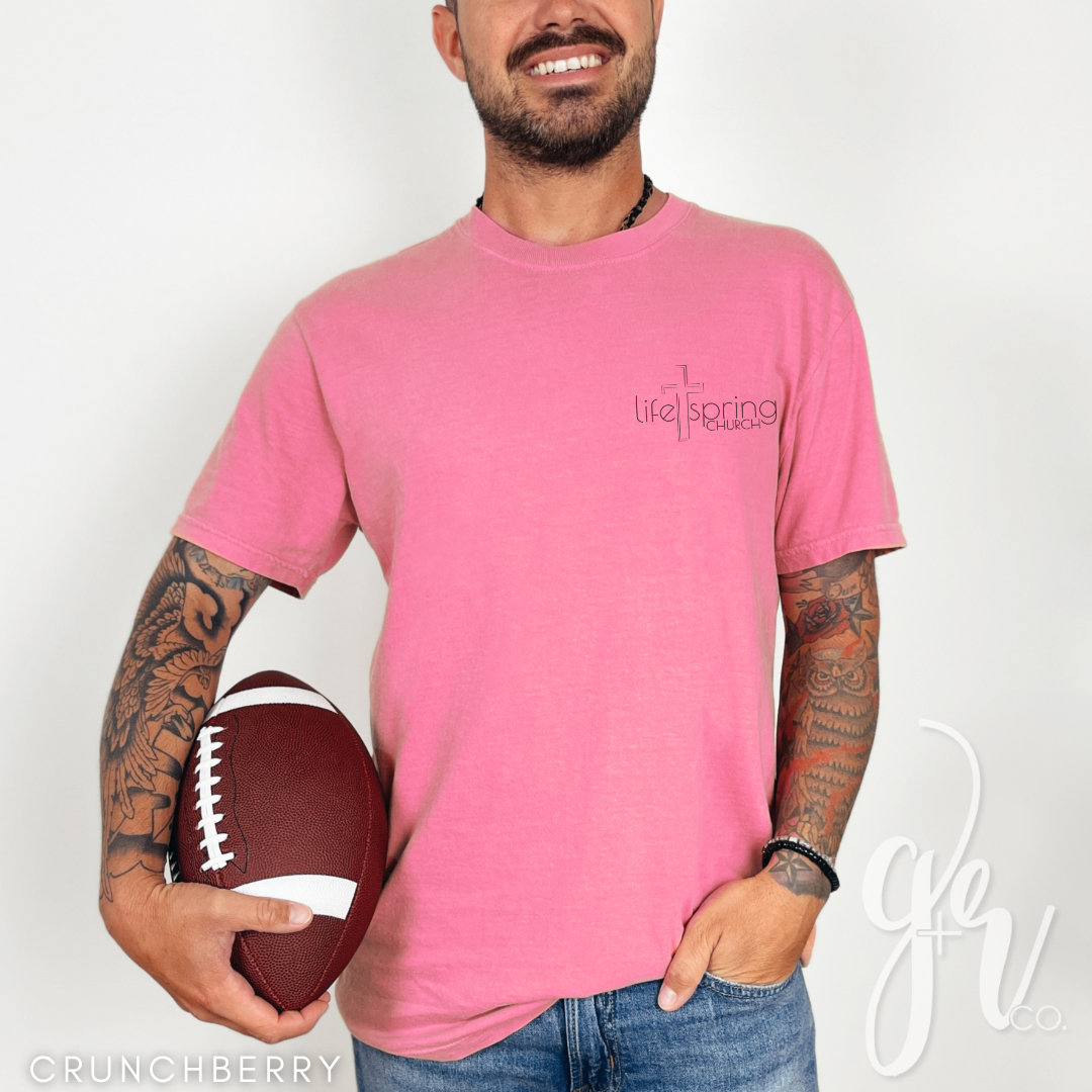 Life Spring Pocket Logo Tee - Crunchberry