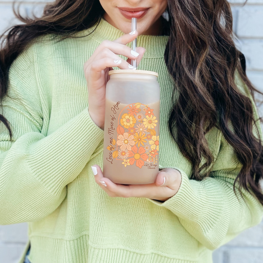 Life Spring Glass Sippers+Straws (Multiple Designs)