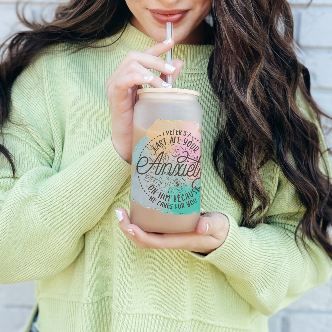 Life Spring Glass Sippers+Straws (Multiple Designs)