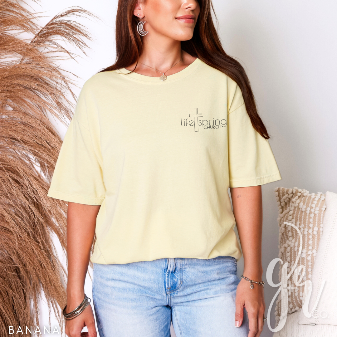 Life Spring Pocket Logo Tee - Banana