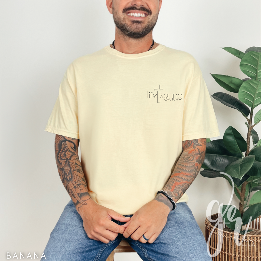 Life Spring Pocket Logo Tee - Banana