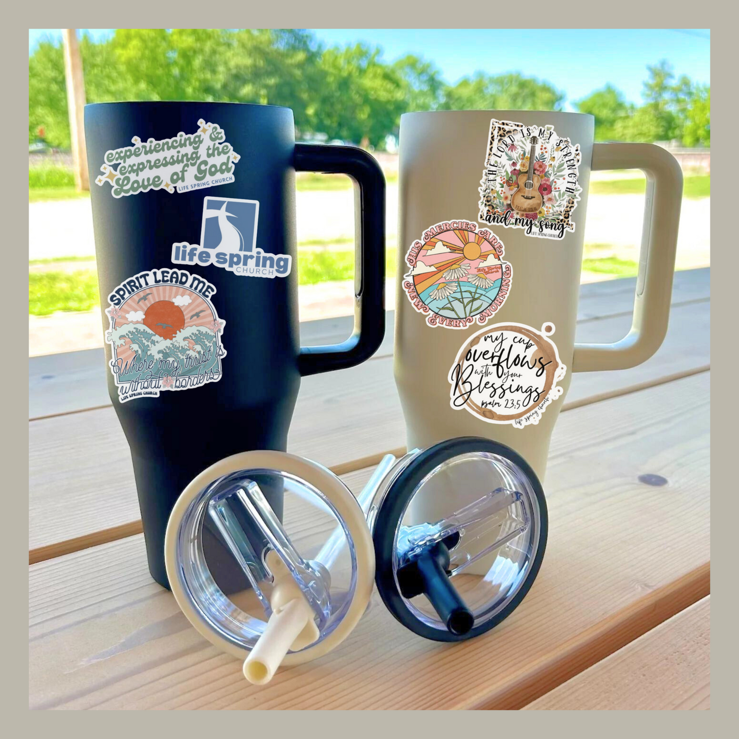40 oz. HydroTumbler+Life Spring Decal