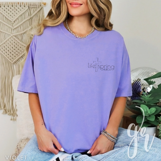 Life Spring Pocket Logo Tee - Violet