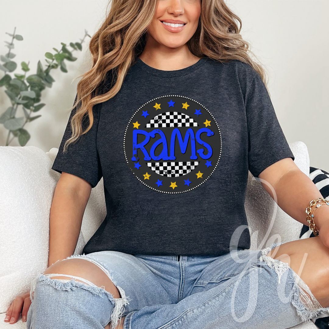 Sample School Spirit Checkered School Mascots