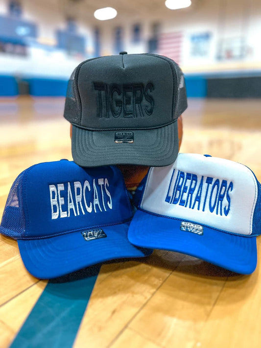 Sample School Spirit Embroidered Foam Trucker Hat (Adult Only)