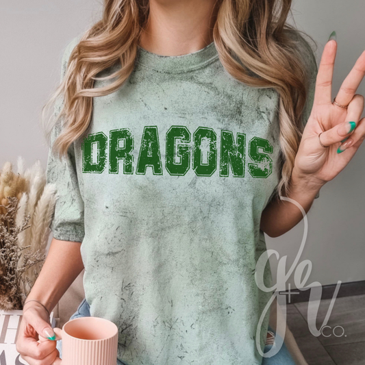 Sample School Spirit Distressed Mascots