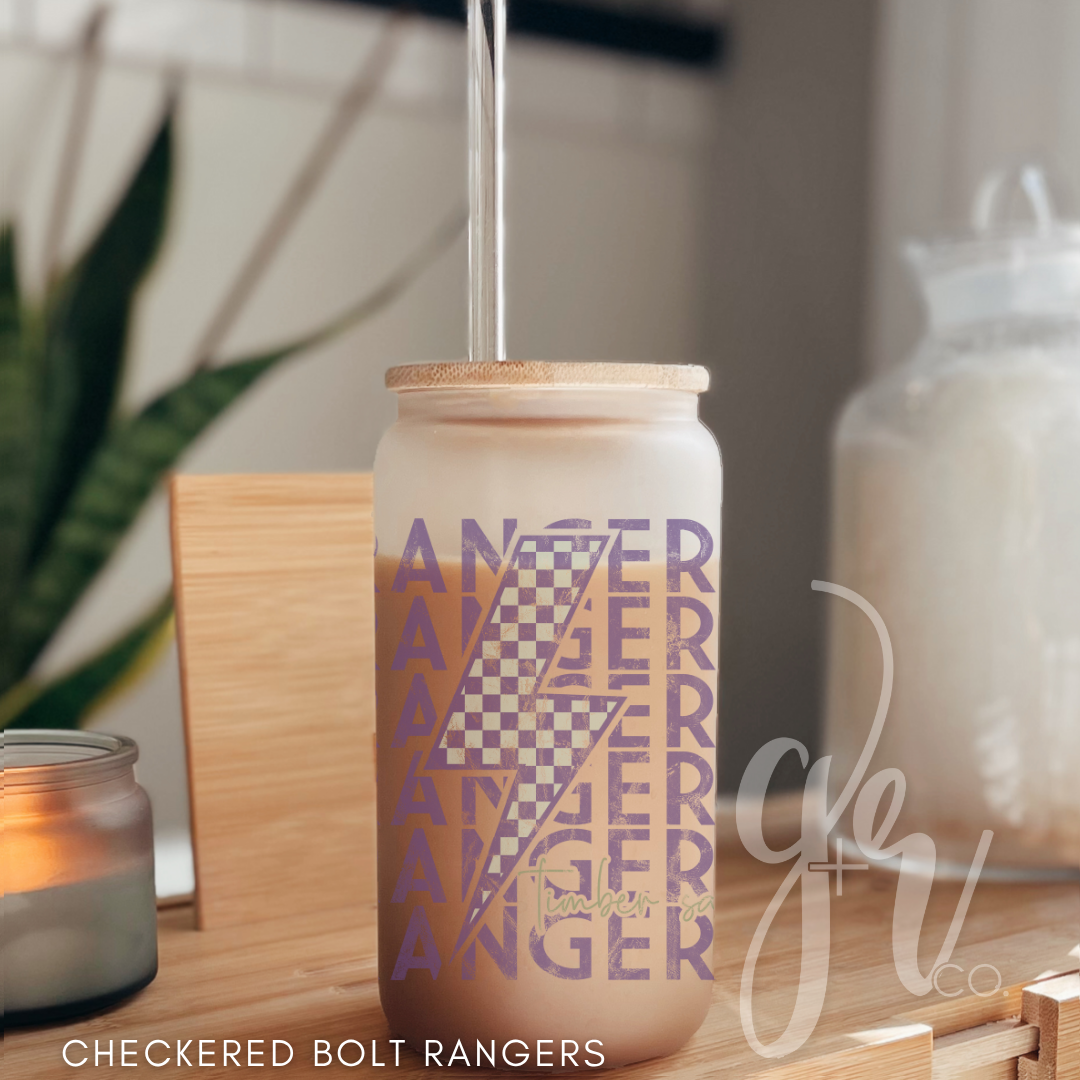 TSES Glass Sippers+Straws (Multiple Designs)