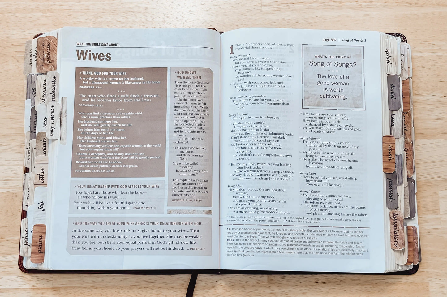 Bible Tabs - Wood Grain
