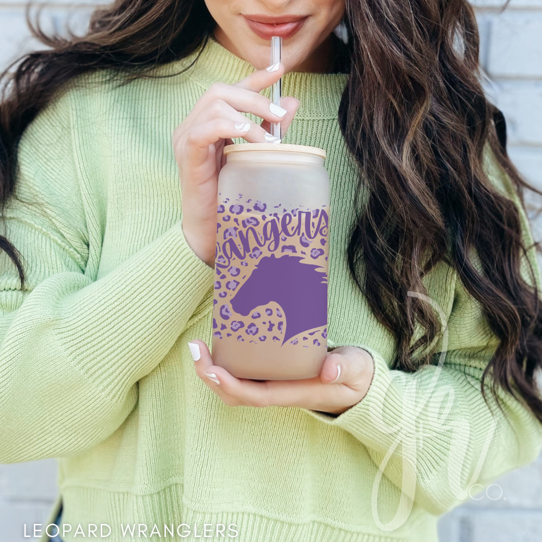 TSES Glass Sippers+Straws (Multiple Designs)