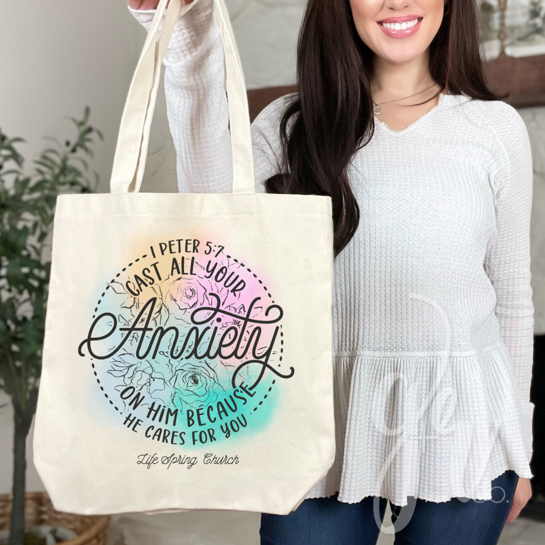 Life Spring Canvas Tote Bag (Multiple Designs)