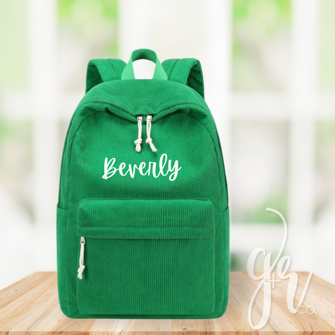 Custom Corduroy Backpacks