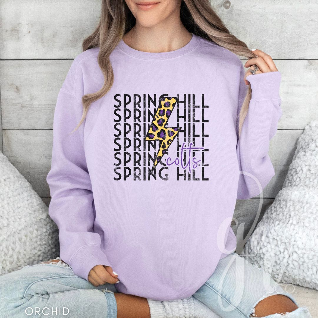 Leopard Bolt Colts (Tees+Sweatshirts)