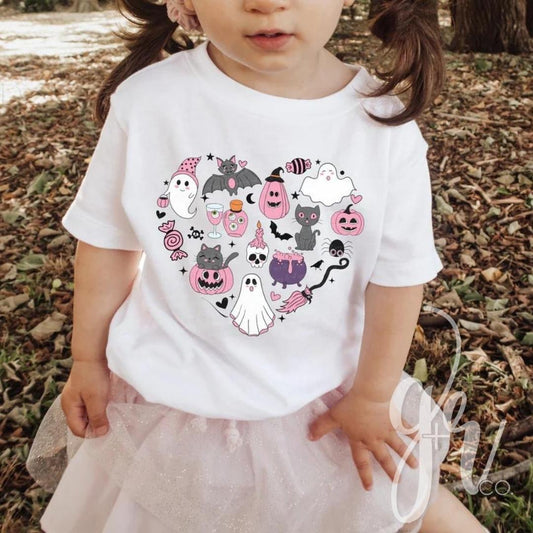 Pink Halloween Heart