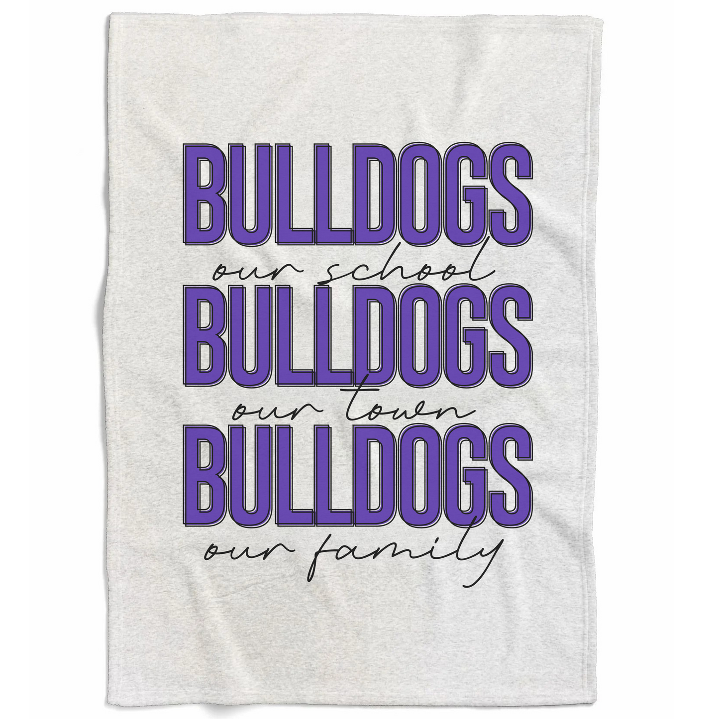 Sample School Spirit Sweatshirt Blankets