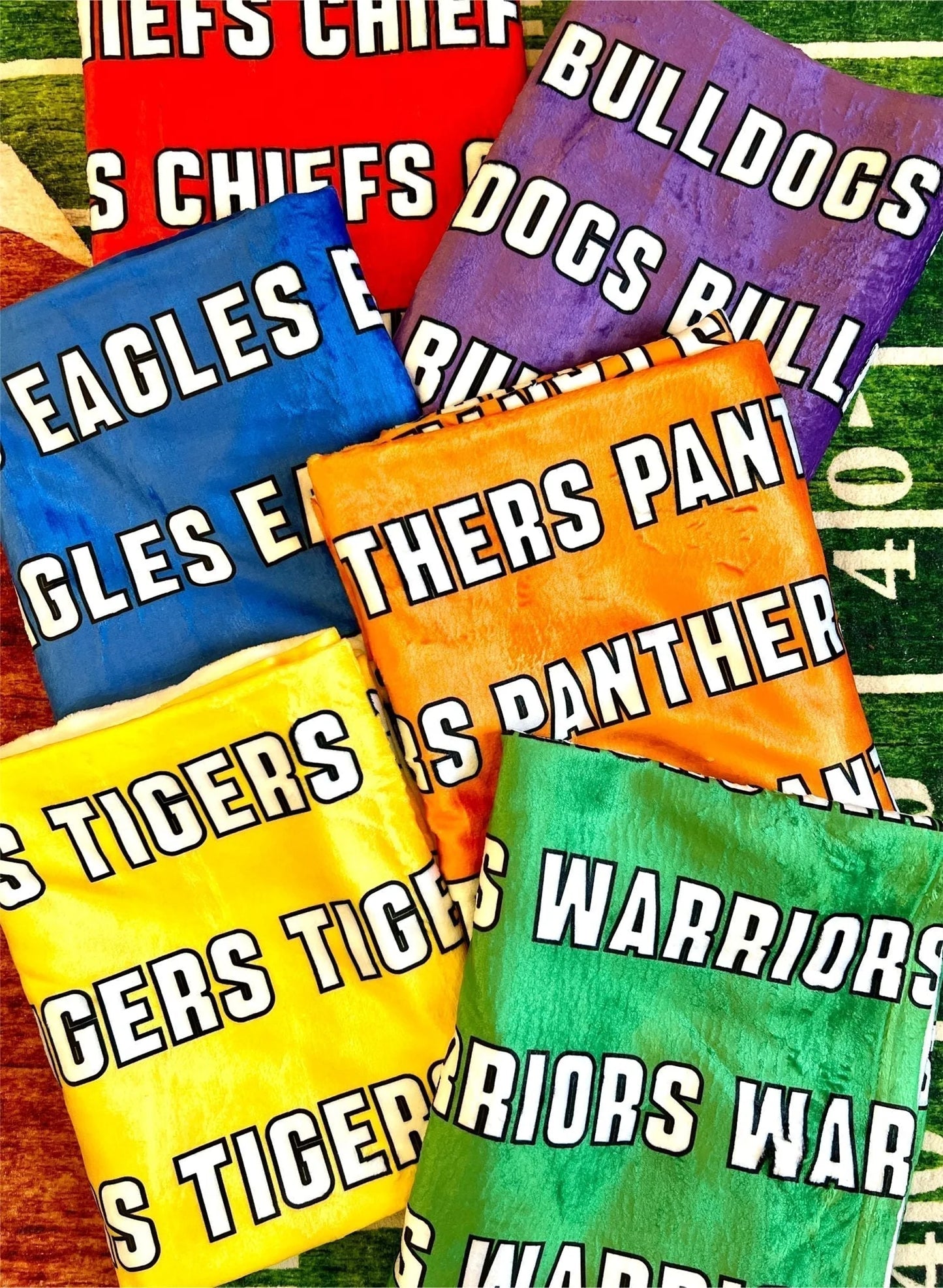 Sample School Spirit Minky Blankets