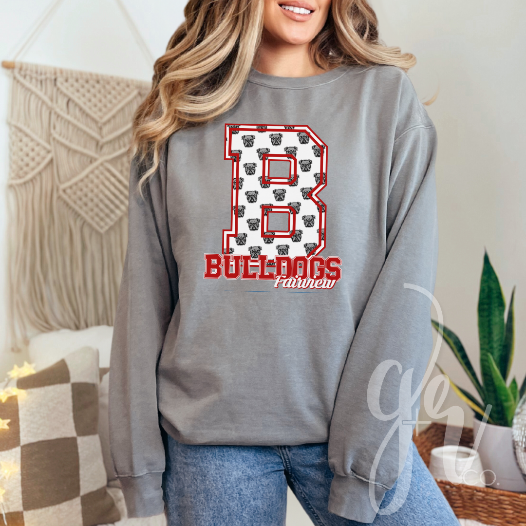 Sample School Spirit Mascot Initials