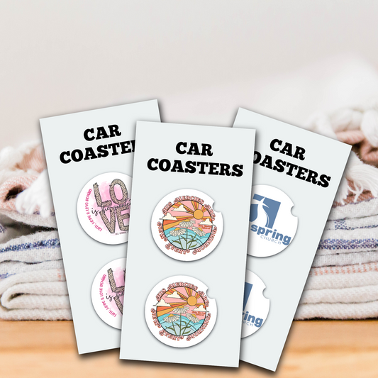Life Spring Car Coasters (Multiple Designs)