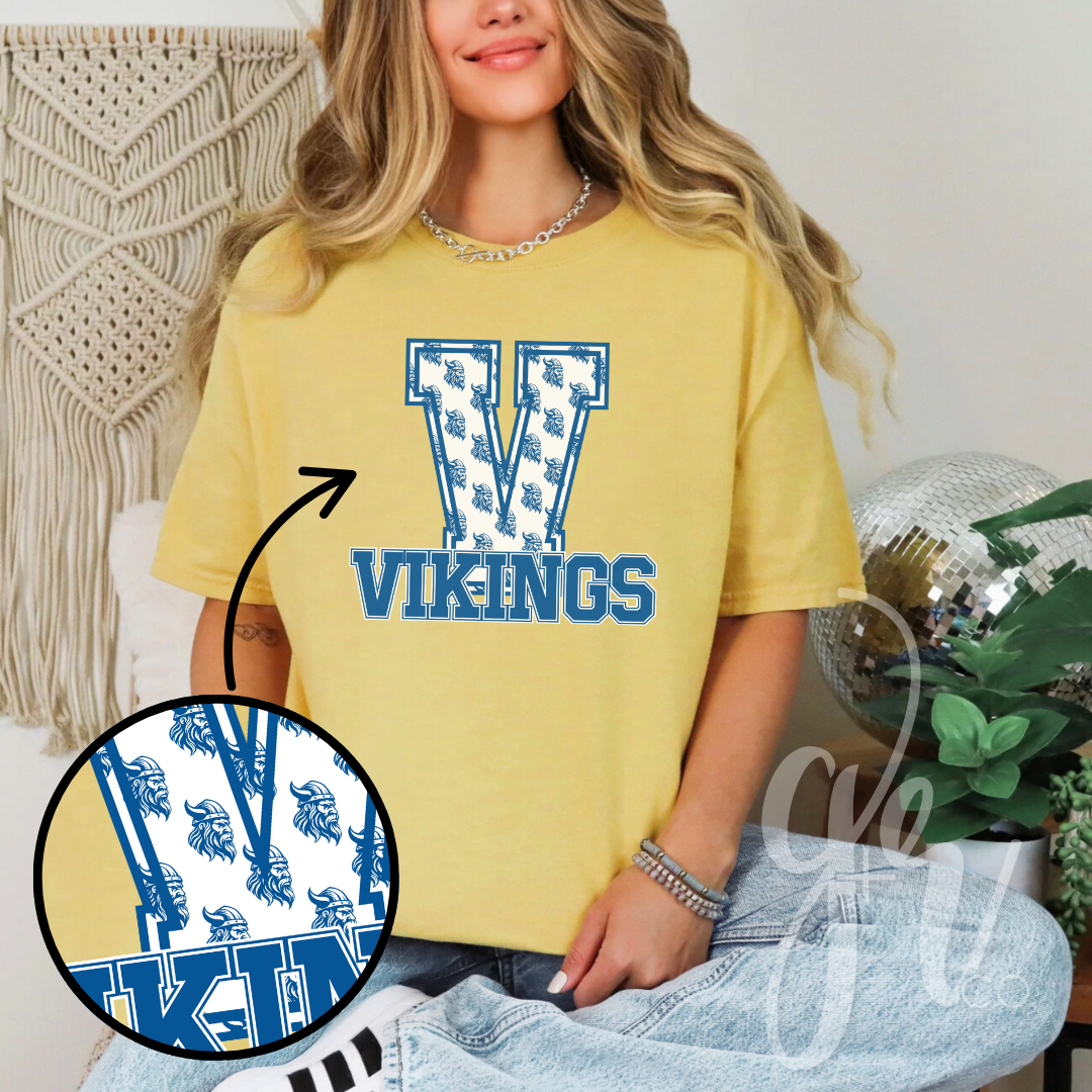 Sample School Spirit Mascot Initials