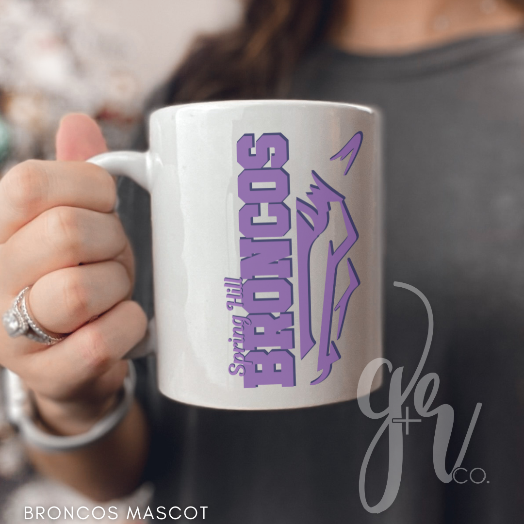 Sample School Spirit Ceramic Mugs (Multiple Designs)