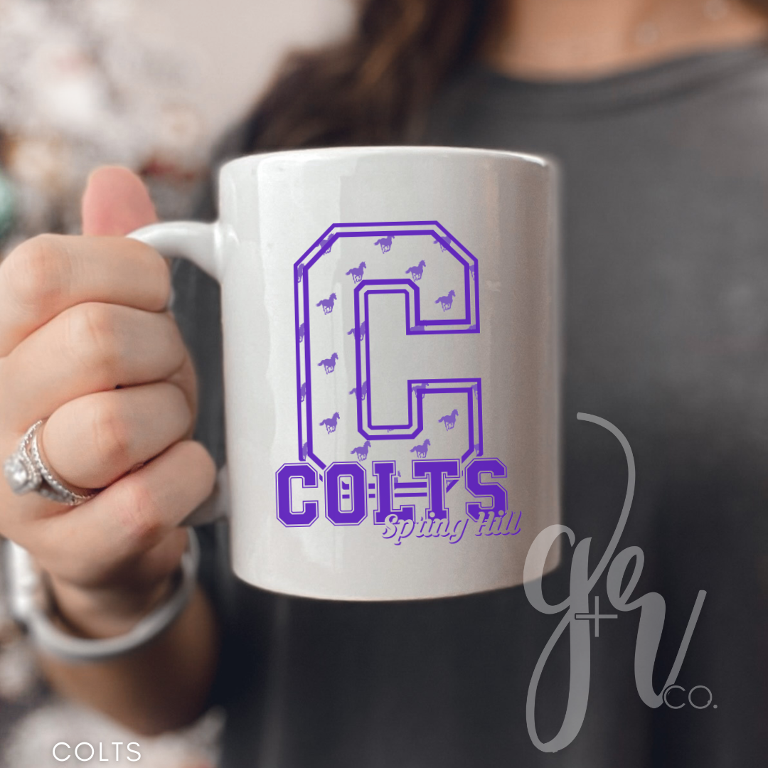 Sample School Spirit Ceramic Mugs (Multiple Designs)