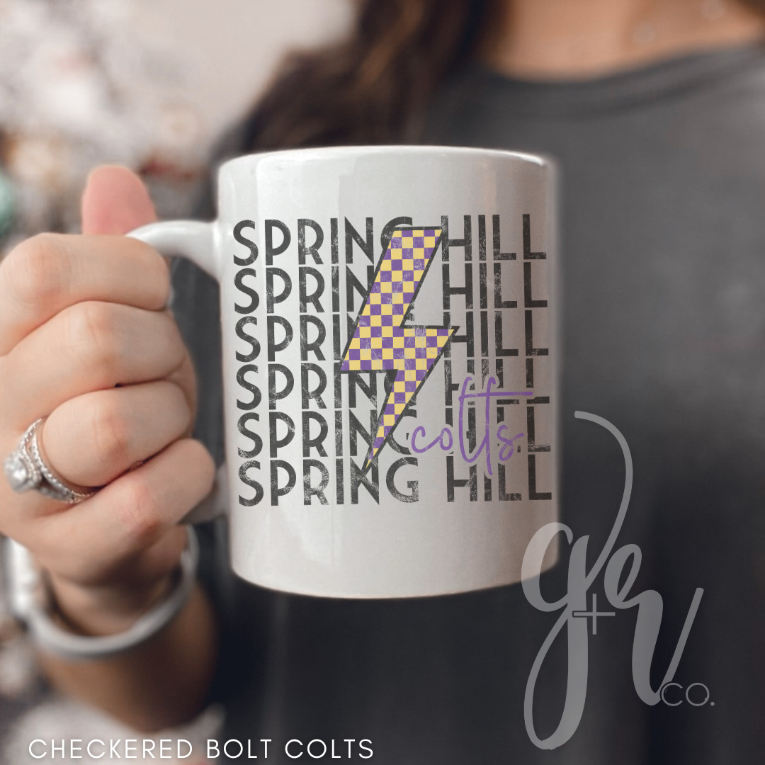 Sample School Spirit Ceramic Mugs (Multiple Designs)