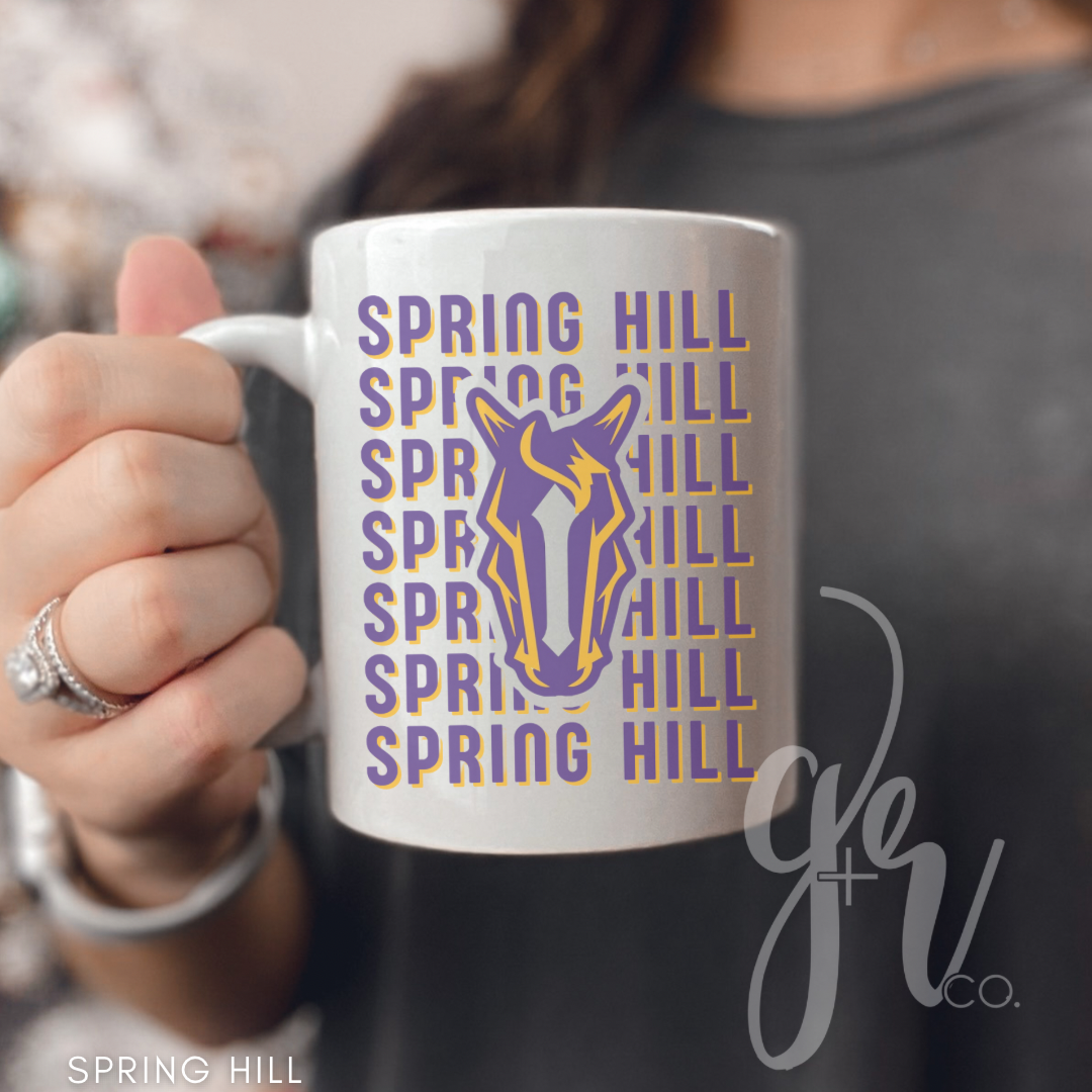 Sample School Spirit Ceramic Mugs (Multiple Designs)