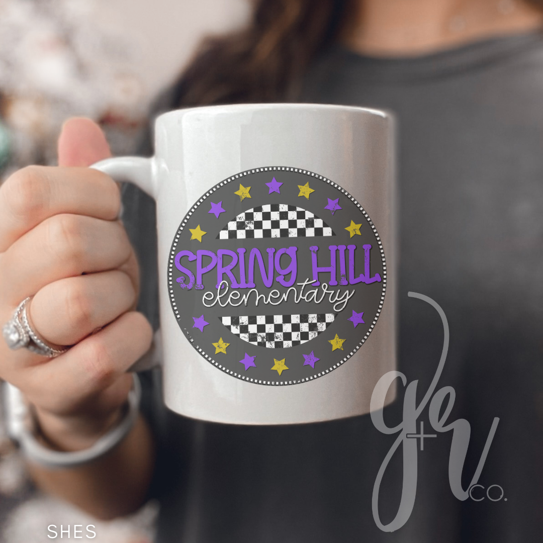Sample School Spirit Ceramic Mugs (Multiple Designs)