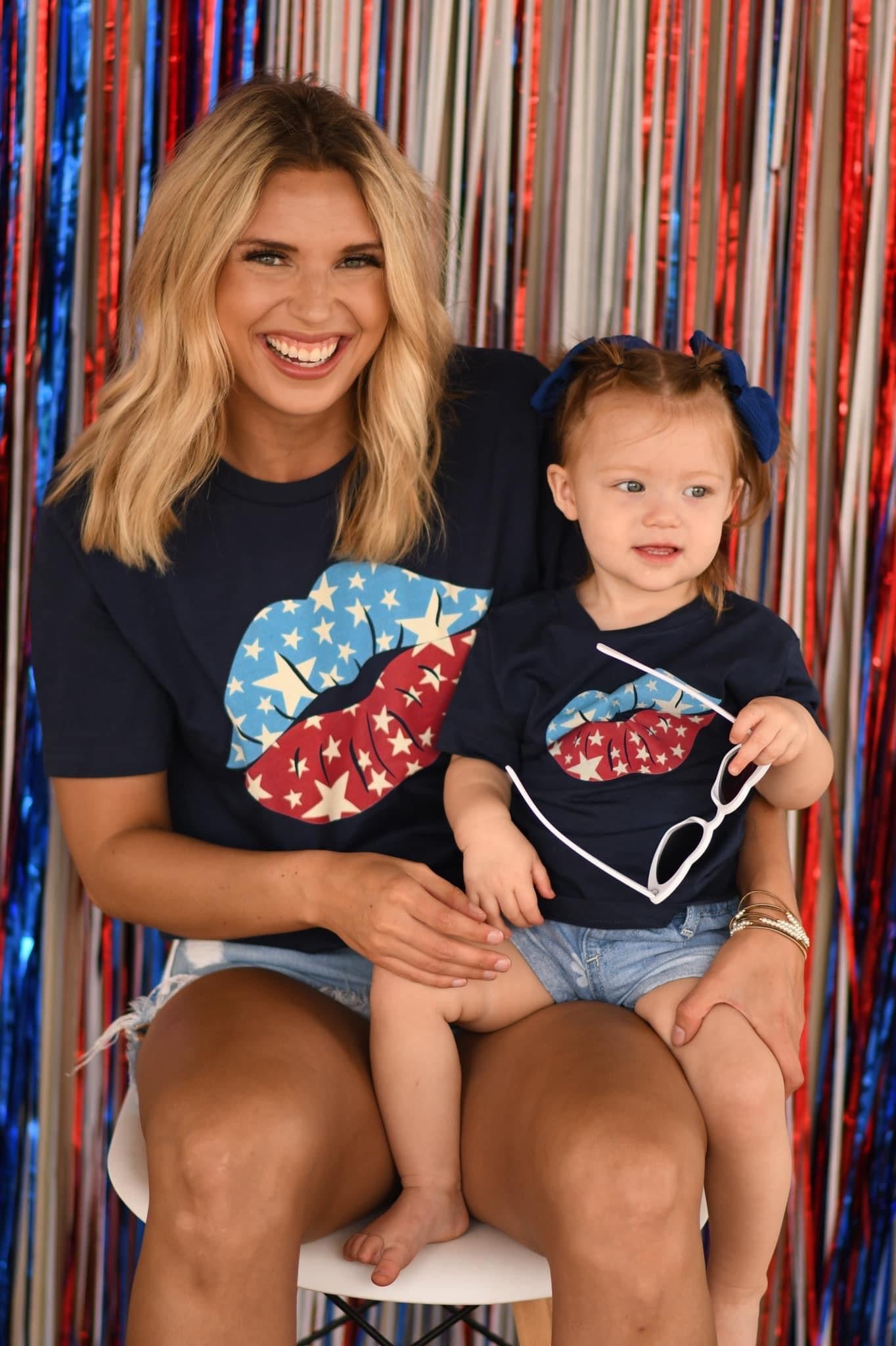 Mom+Me - Flag Lips