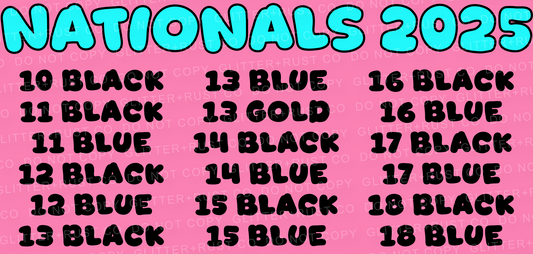 Custom Design - Dynasty Nationals 2025 Back+Teams