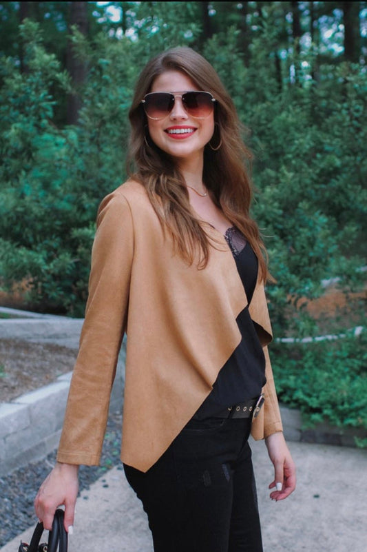 PREORDER: Dylan Suede Jacket in Camel