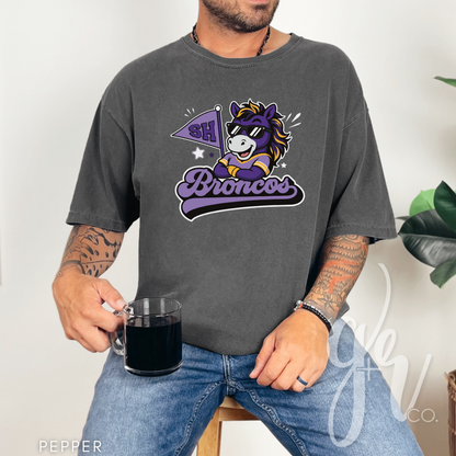 Broncos Varsity Mascot (Tees+Sweatshirts) (TSES)