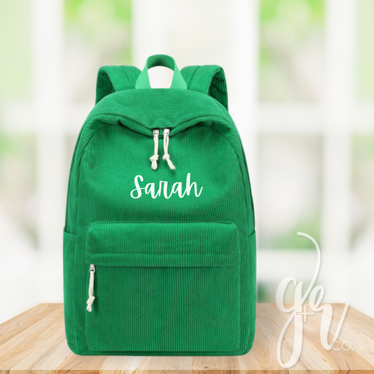 Custom Corduroy Backpacks