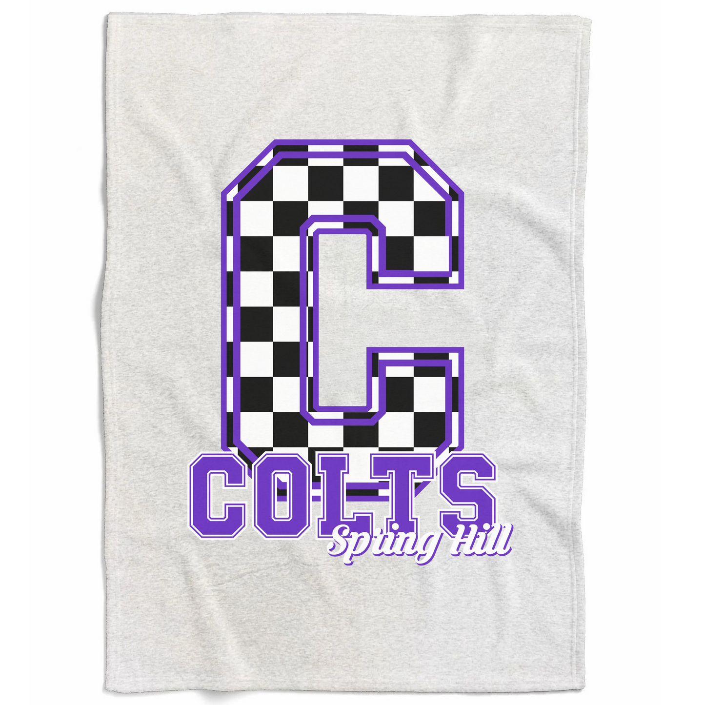 Sample School Spirit Sweatshirt Blankets