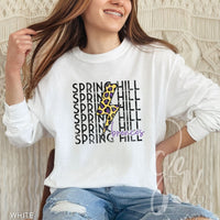 Leopard Bolt Broncos (Tees+Sweatshirts)