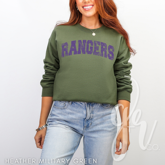 Distressed Varsity Rangers (Tees+Sweatshirts)