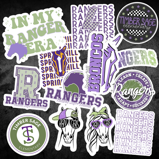 TSES Spirit Decals - 3 for $5!