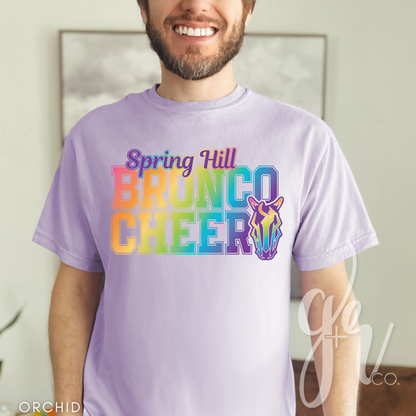 Bronco Cheer Varsity - Neon (Tees+Sweatshirts)