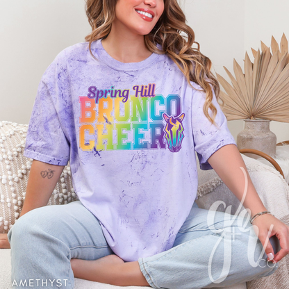 Bronco Cheer Varsity - Neon (Tees+Sweatshirts)