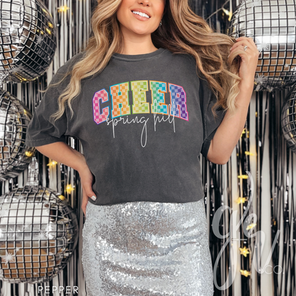 Spring Hill Cheer Neon Retro Varsity (Tees+Sweatshirts)