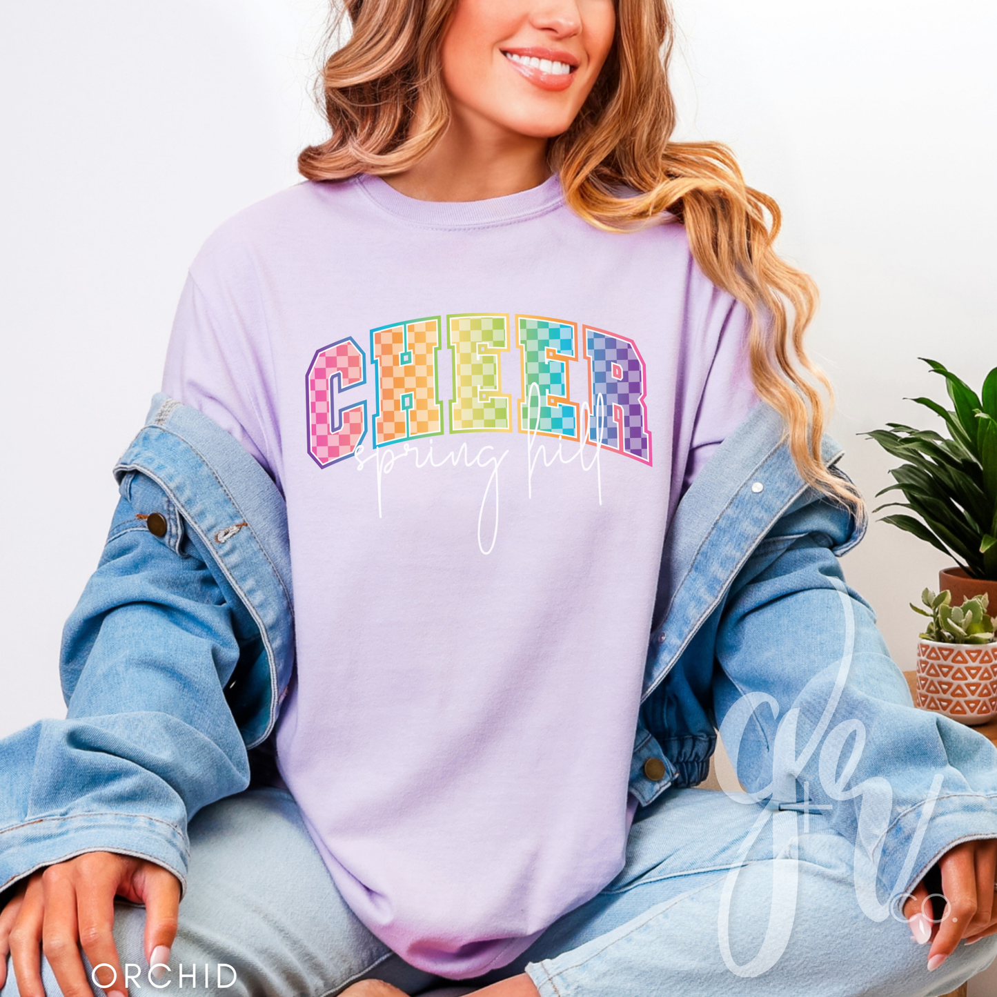 Spring Hill Cheer Neon Retro Varsity (Tees+Sweatshirts)