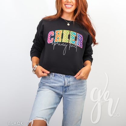 Spring Hill Cheer Neon Retro Varsity (Tees+Sweatshirts)