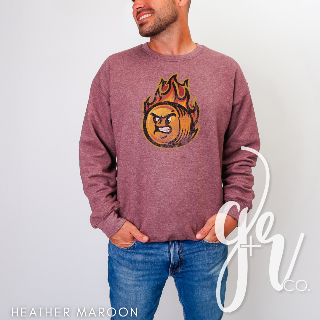 Hay Burners Distressed Mascot (Tees+Sweatshirts)